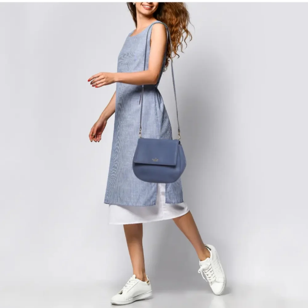 Kate Spade Cameron Street Byrdie Birdie Crossbody Bag In Blue Oyster - Picture 6 of 14